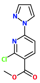 (image for) MCYC0564 2-Chloro-6-pyrazol-1-yl-nicotinic acid methyl ester